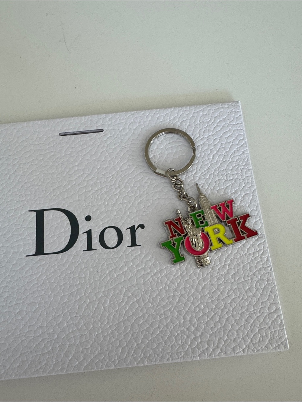 New York Colorful Metal Keychain - Multicolor Souvenir
